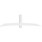 Ekena Millwork Bellingham Architectural Grade PVC Gable Bracket, 108"W x 31 1/2"H x 6"D x 6"F, 7/12 Pitch GBP108X32X0606BEL00 - alternate 4